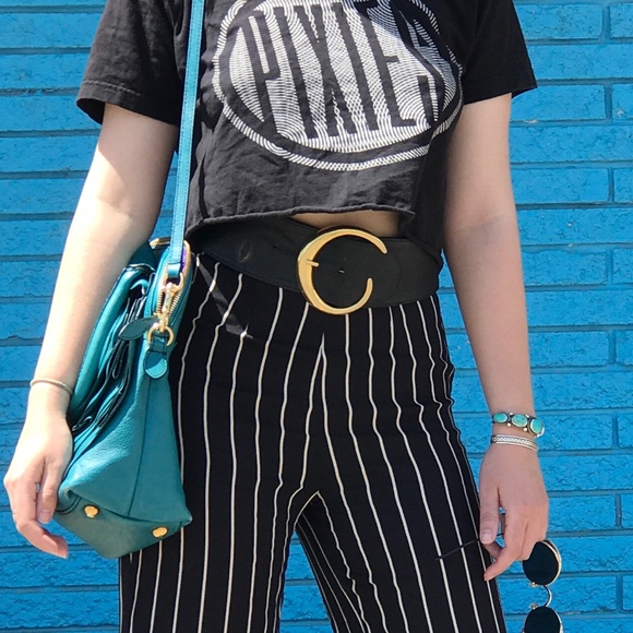 SOLD || VTG Suede Backed Leather Belt - Picture 2 of 6